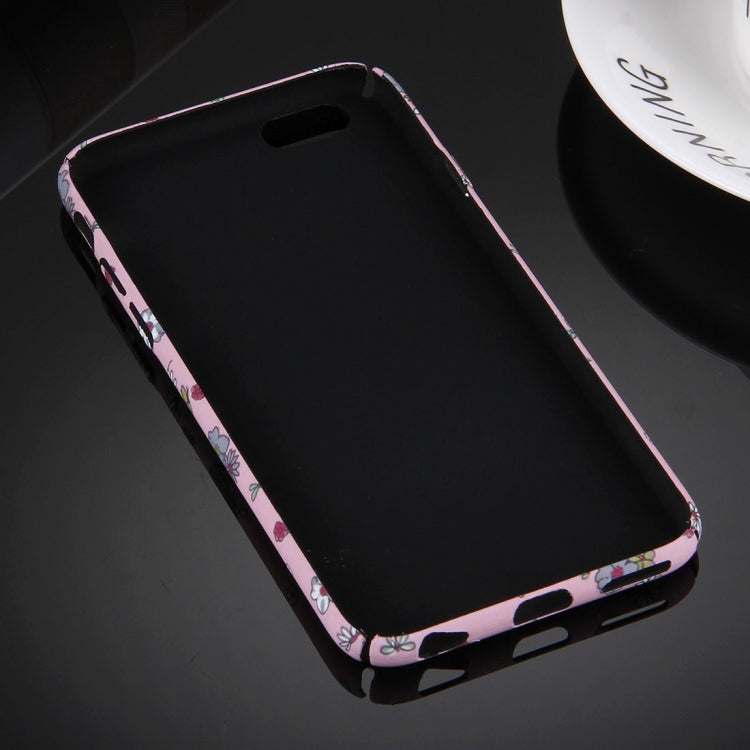 For iPhone 6 & 6s Water Decals Noctilucent Floral Pattern PC Protective Case