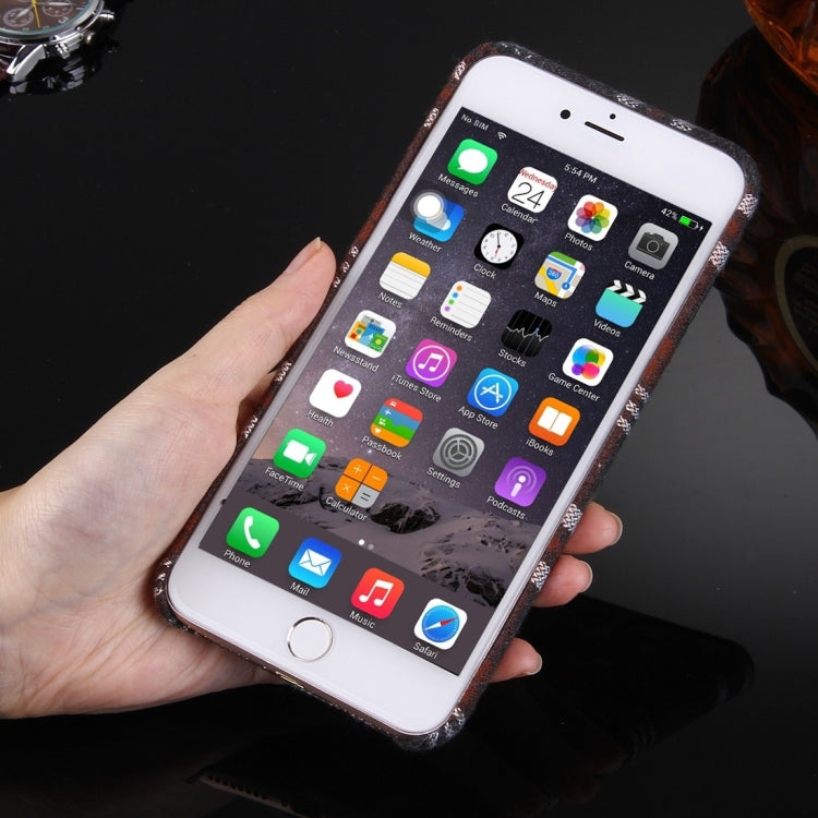 For iPhone 6 & 6s Lattice Love Heart Pattern Plush Cloth PC Protective Case