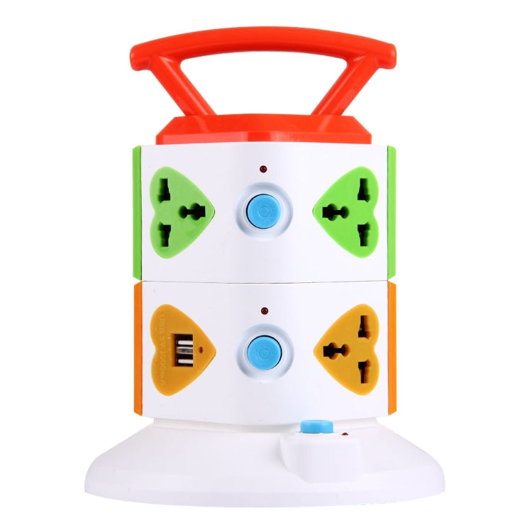 Vertical Type Multi Plug Universal 7 Outlets + 2 USB Ports Smart USB 250V AC Power Socket, AU Plug