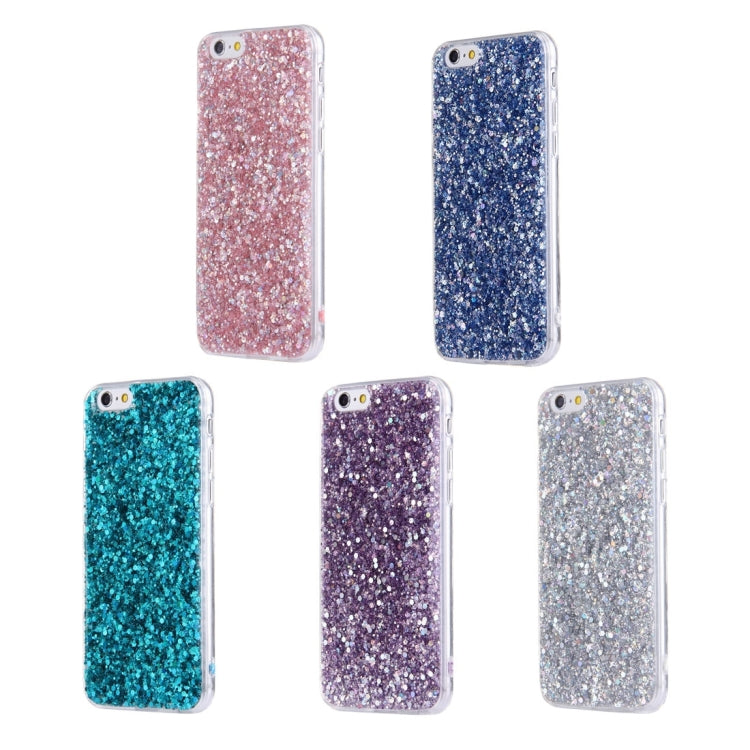 For iPhone 6 & 6s Flash Powder TPU Protective Case with Lanyard