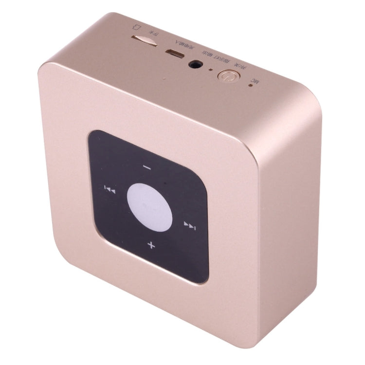 MP05 Multifunctional Wireless Bluetooth Speaker , with Mic & Touch Button, Support Hands-free Call & FM Radio & TF Card Music Play(Gold)