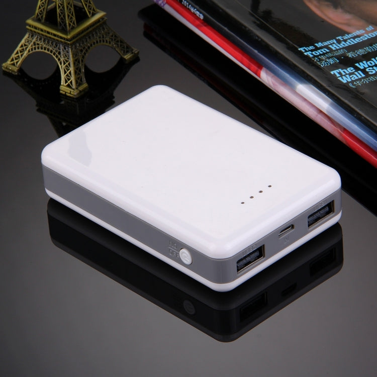 Portable High-efficiency 3 x 18650 Batteries Plastic Power Bank Shell Box with Dual USB Output & Heat Dissipation Hole , For iPhone, iPad, Samsung, LG, Sony Ericsson, MP4, PSP, Camera, Batteries Not Included