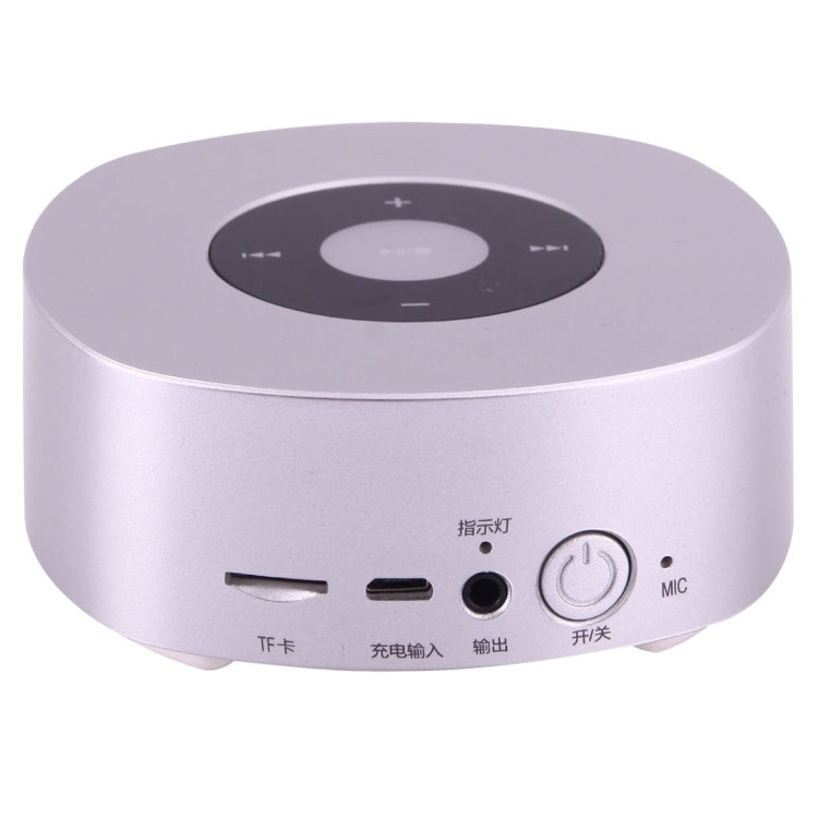 MP03 Multifunctional Wireless Bluetooth Speaker , with Mic & Touch Button, Support Hands-free Call & FM Radio & TF Card Music Play(Silver)