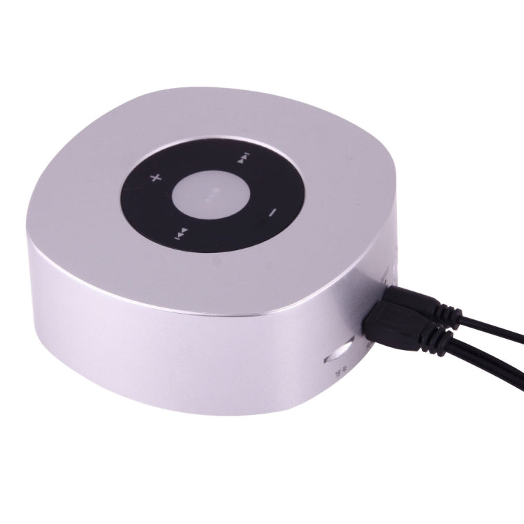 MP03 Multifunctional Wireless Bluetooth Speaker , with Mic & Touch Button, Support Hands-free Call & FM Radio & TF Card Music Play(Silver)