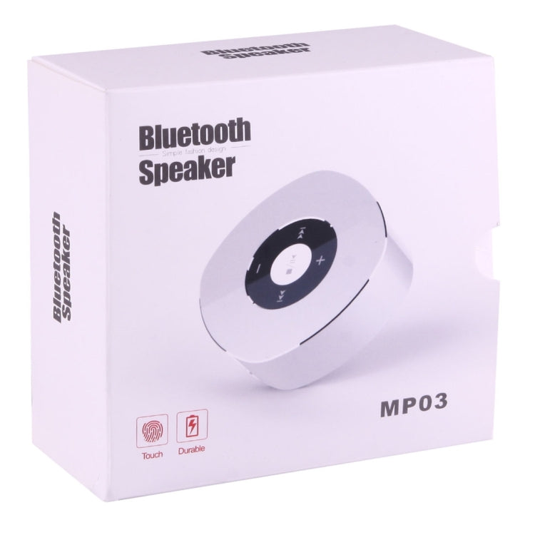 MP03 Multifunctional Wireless Bluetooth Speaker , with Mic & Touch Button, Support Hands-free Call & FM Radio & TF Card Music Play(Silver)