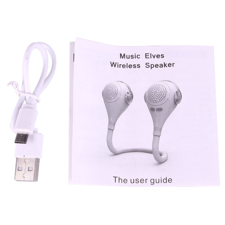 M1 Flexible Bendable Wearable Music Elves Bluetooth Speaker, Support Hands-free Call(Silver)