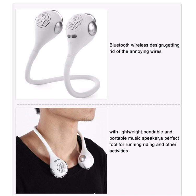 M1 Flexible Bendable Wearable Music Elves Bluetooth Speaker, Support Hands-free Call(Silver)