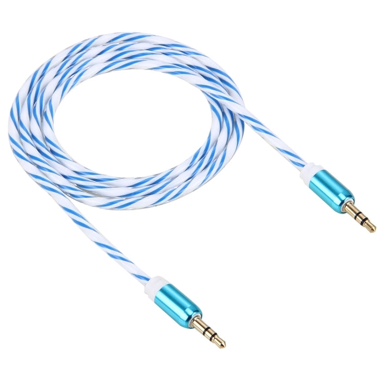 Double Color Metal Head 3.5mm Male to Male Plug Jack Stereo AUX Audio Cable for iPhone / iPad / Samsung / MP3 / MP4 / Laptop, Cable Length: 90cm