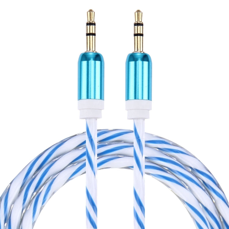 Double Color Metal Head 3.5mm Male to Male Plug Jack Stereo AUX Audio Cable for iPhone / iPad / Samsung / MP3 / MP4 / Laptop, Cable Length: 90cm