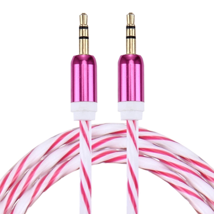 Double Color Metal Head 3.5mm Male to Male Plug Jack Stereo AUX Audio Cable for iPhone / iPad / Samsung / MP3 / MP4 / Laptop, Cable Length: 90cm