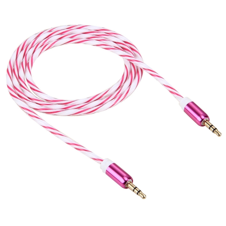 Double Color Metal Head 3.5mm Male to Male Plug Jack Stereo AUX Audio Cable for iPhone / iPad / Samsung / MP3 / MP4 / Laptop, Cable Length: 90cm