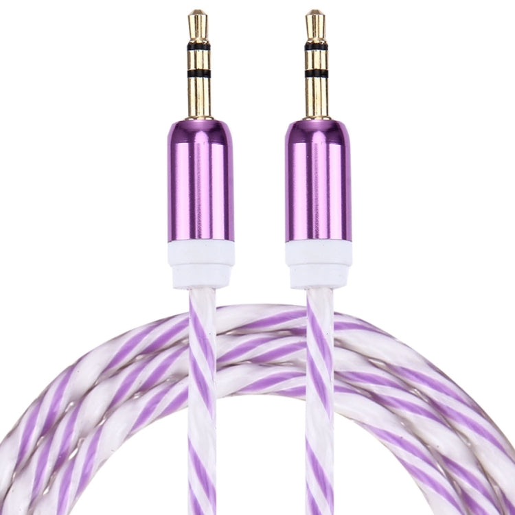 Double Color Metal Head 3.5mm Male to Male Plug Jack Stereo AUX Audio Cable for iPhone / iPad / Samsung / MP3 / MP4 / Laptop, Cable Length: 90cm