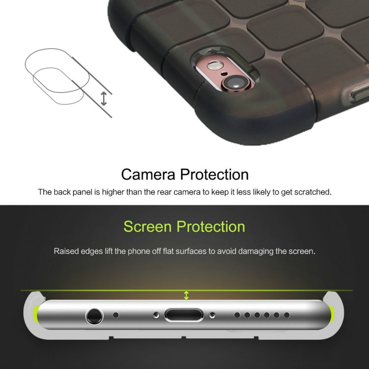 Rock for iPhone 6 & 6s Cubee Series Drop Protection Case Double Color Double Layer Soft TPU + TPE Shockproof Protective Back Case