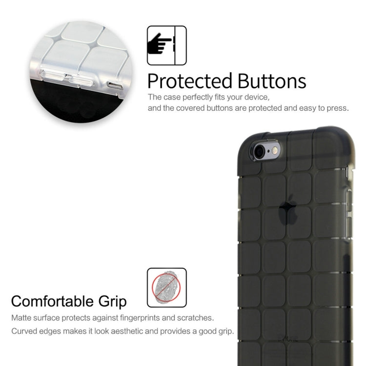 Rock for iPhone 6 & 6s Cubee Series Drop Protection Case Double Color Double Layer Soft TPU + TPE Shockproof Protective Back Case