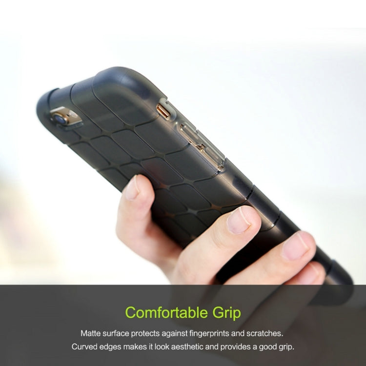 Rock for iPhone 6 & 6s Cubee Series Drop Protection Case Double Color Double Layer Soft TPU + TPE Shockproof Protective Back Case