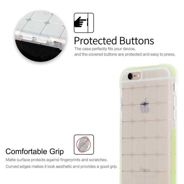 Rock for iPhone 6 & 6s Cubee Series Drop Protection Case Double Color Double Layer Soft TPU + TPE Shockproof Protective Back Case