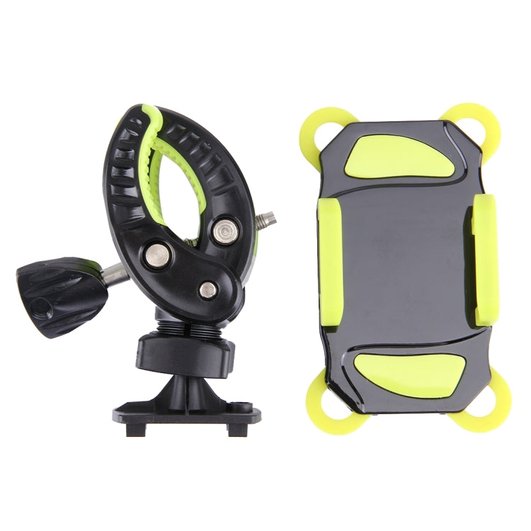 90 Degree Rotation Bicycle Phone Holder Outdoor Sports Mountain Bike Action Claw with Flexible Stretching Clip, Clip Width: 4-9cm
