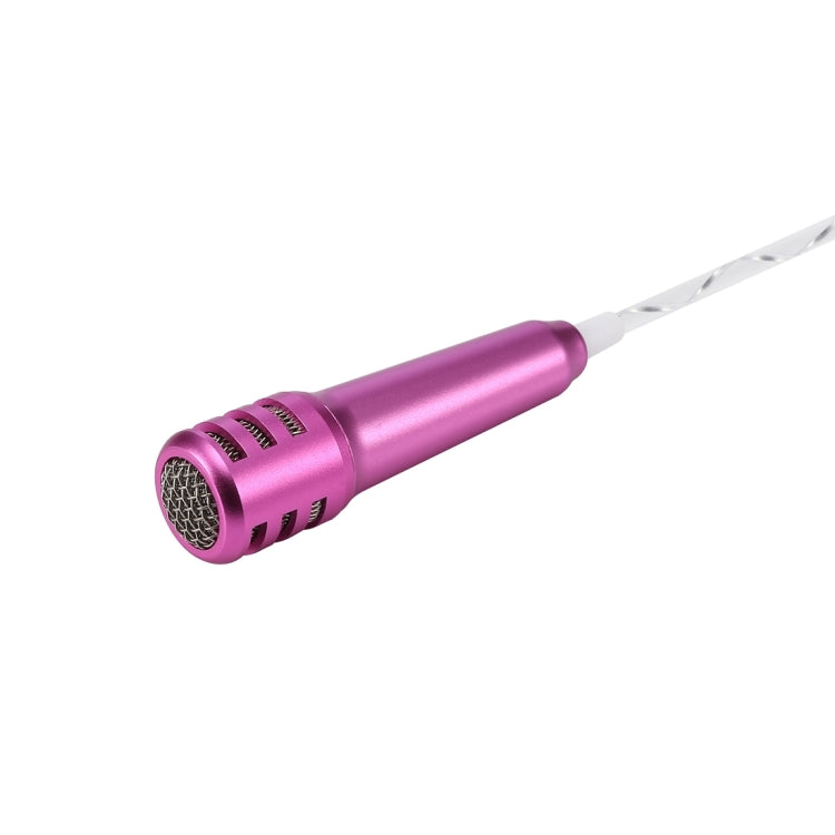 2 in 1 Mini Home KTV Handheld Microphone + 1.2M Stereo Earphone, For iPhone, Samsung, Huawei, Xiaomi, HTC and Other Smartphones, Tablet or Other Audio Device with 3.5mm Earphone Port