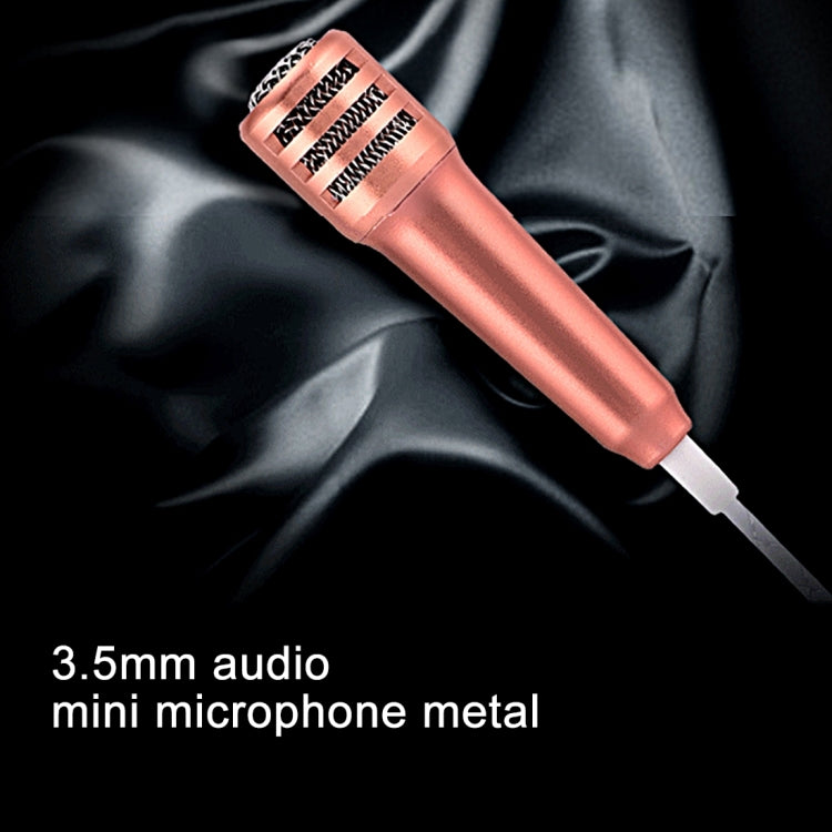 2 in 1 Mini Home KTV Handheld Microphone + 1.2M Stereo Earphone, For iPhone, Samsung, Huawei, Xiaomi, HTC and Other Smartphones, Tablet or Other Audio Device with 3.5mm Earphone Port