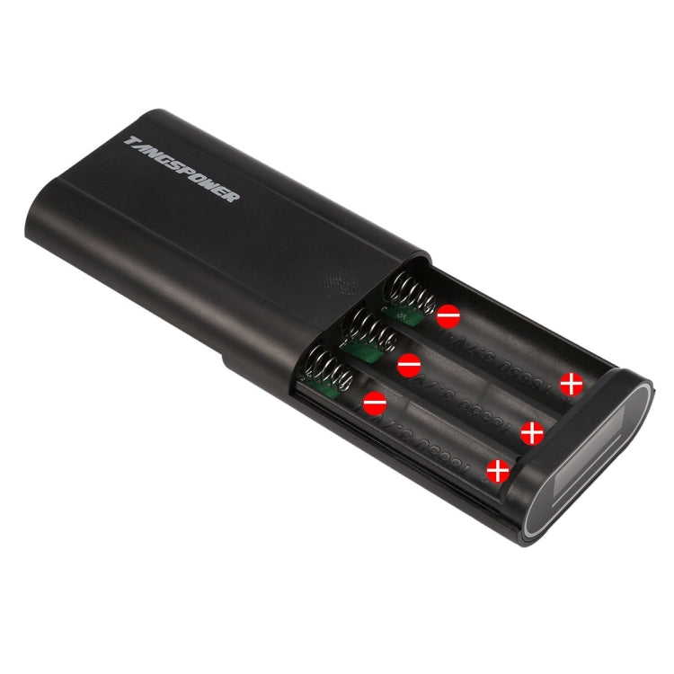 Portable High-efficiency 3 x 18650 Batteries Plastic Power Bank Shell Box with Battery Indication LCD Screen & Dual USB Output for iPhone, iPad, Samsung, LG, Sony Ericsson, MP4, PSP, Camera, Batteries Not Included