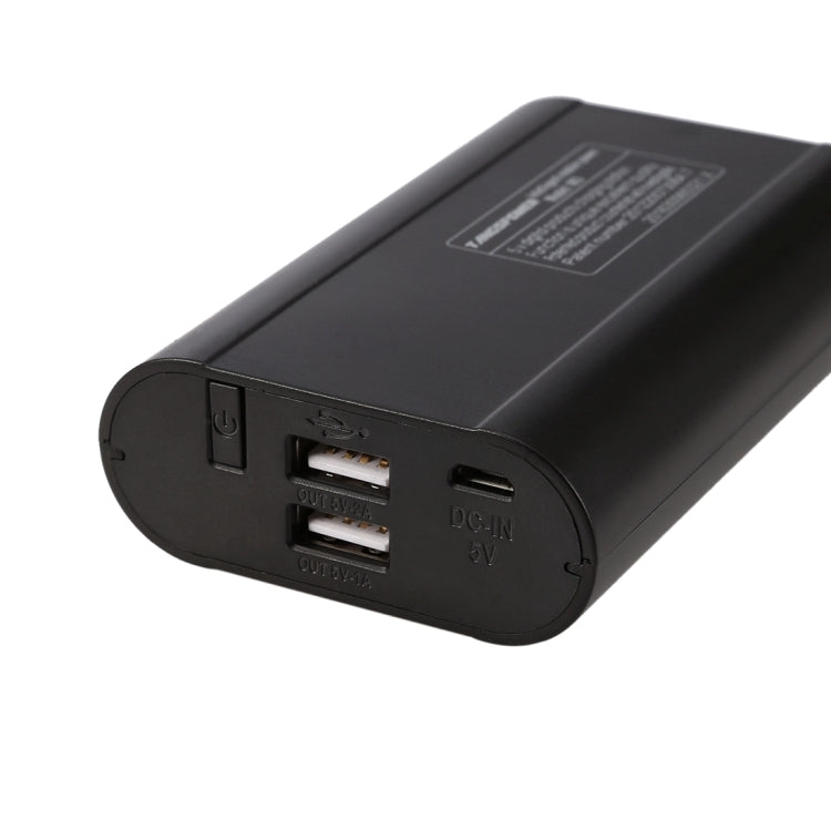 Portable High-efficiency 3 x 18650 Batteries Plastic Power Bank Shell Box with Battery Indication LCD Screen & Dual USB Output for iPhone, iPad, Samsung, LG, Sony Ericsson, MP4, PSP, Camera, Batteries Not Included