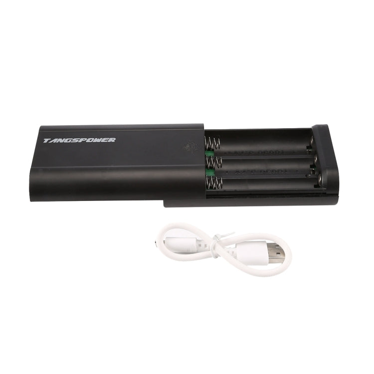 Portable High-efficiency 3 x 18650 Batteries Plastic Power Bank Shell Box with Battery Indication LCD Screen & Dual USB Output for iPhone, iPad, Samsung, LG, Sony Ericsson, MP4, PSP, Camera, Batteries Not Included
