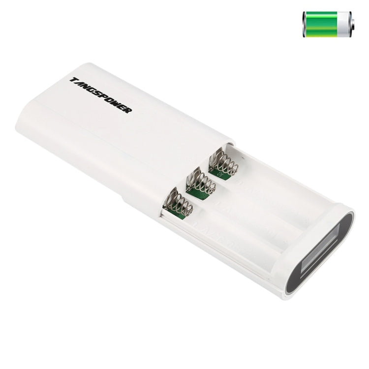 Portable High-efficiency 3 x 18650 Batteries Plastic Power Bank Shell Box with Battery Indication LCD Screen & Dual USB Output for iPhone, iPad, Samsung, LG, Sony Ericsson, MP4, PSP, Camera, Batteries Not Included