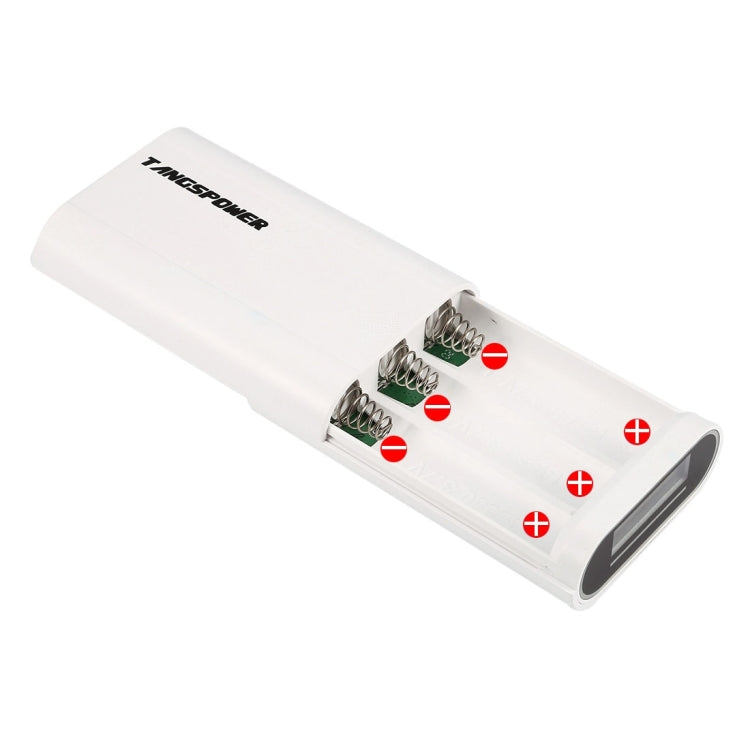 Portable High-efficiency 3 x 18650 Batteries Plastic Power Bank Shell Box with Battery Indication LCD Screen & Dual USB Output for iPhone, iPad, Samsung, LG, Sony Ericsson, MP4, PSP, Camera, Batteries Not Included