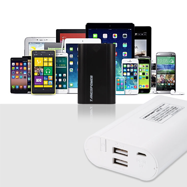 Portable High-efficiency 3 x 18650 Batteries Plastic Power Bank Shell Box with Battery Indication LCD Screen & Dual USB Output for iPhone, iPad, Samsung, LG, Sony Ericsson, MP4, PSP, Camera, Batteries Not Included