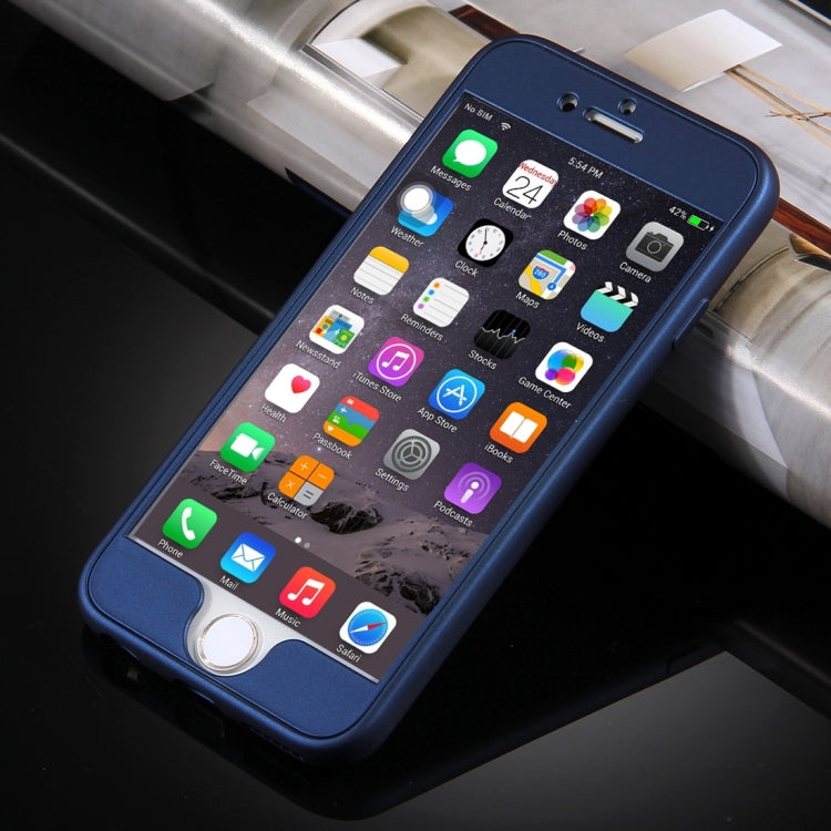 For iPhone 6 & 6s 360 Degrees Full Protection Soft TPU Back Cover + PC Front Combination Case