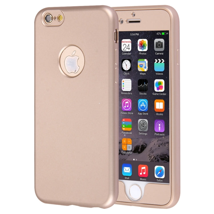 For iPhone 6 & 6s 360 Degrees Full Protection Soft TPU Back Cover + PC Front Combination Case