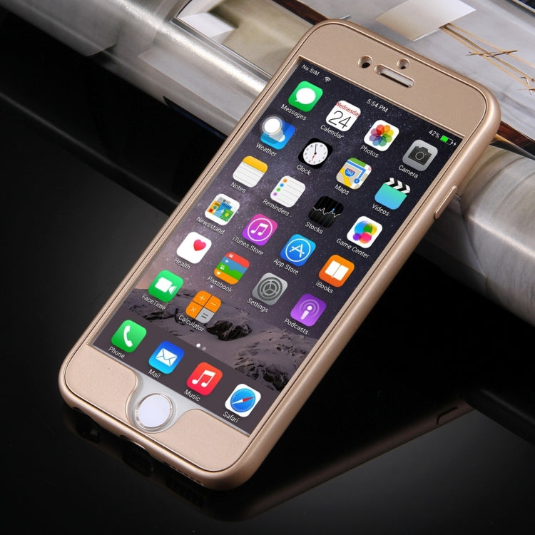 For iPhone 6 & 6s 360 Degrees Full Protection Soft TPU Back Cover + PC Front Combination Case