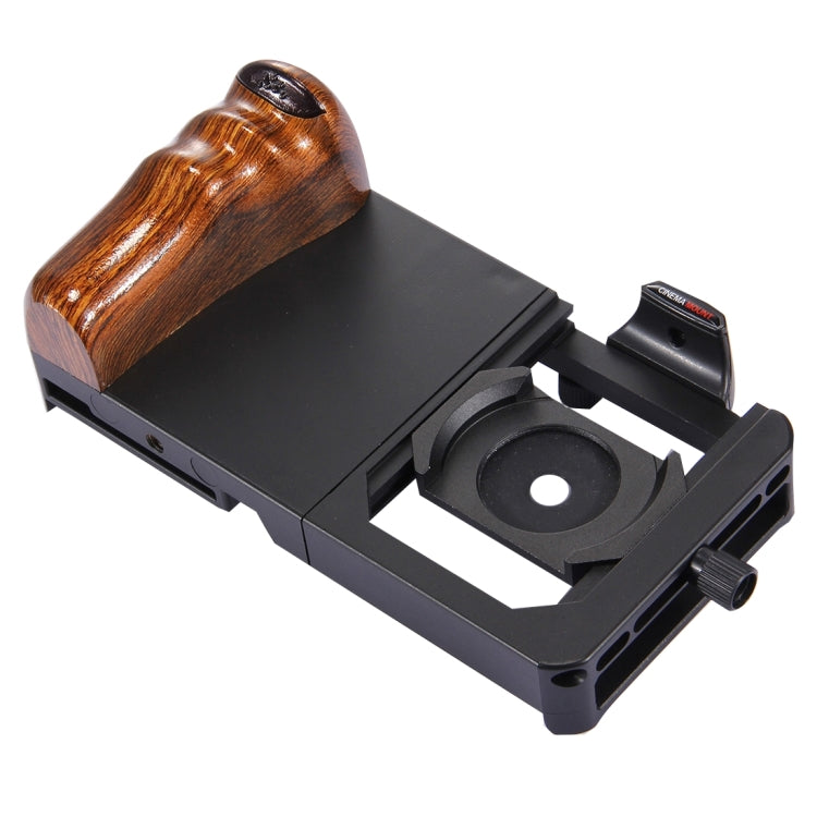 Cinema Mount 2 Professional Smartphone Stabilizer Rig Mount with Grip & 0.45X Super Wide Angle Macro Lens, For iPhone 8 & 7, iPhone 6 & 6s, 6 Plus & 6s Plus, and other Smartphones Screen Less Than 6.0 inch