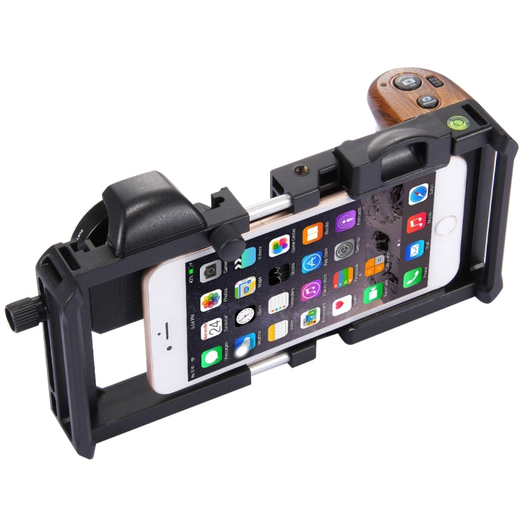 Cinema Mount 2 Professional Smartphone Stabilizer Rig Mount with Grip & 0.45X Super Wide Angle Macro Lens, For iPhone 8 & 7, iPhone 6 & 6s, 6 Plus & 6s Plus, and other Smartphones Screen Less Than 6.0 inch