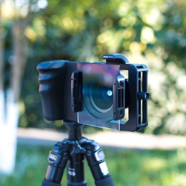 Cinema Mount 2 Professional Smartphone Stabilizer Rig Mount with Grip & 0.45X Super Wide Angle Macro Lens, For iPhone 8 & 7, iPhone 6 & 6s, 6 Plus & 6s Plus, and other Smartphones Screen Less Than 6.0 inch