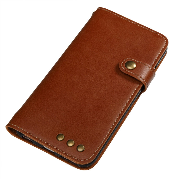 For iPhone 6 & 6s Retro Crazy Horse Texture Horizontal Flip PU Leather Case with Card Slots & Wallet & Hand Strap