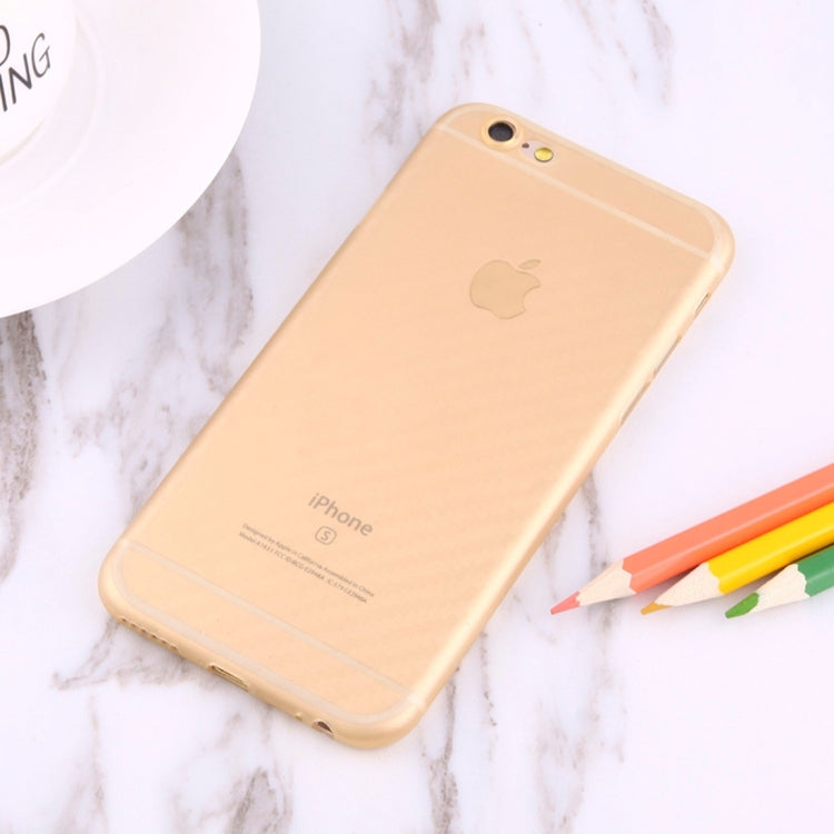 For iPhone 6 & 6s Carbon Fibre Texture PP Protective Back Cover Case