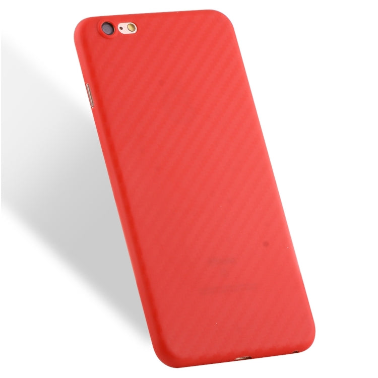 For iPhone 6 & 6s Carbon Fibre Texture PP Protective Back Cover Case