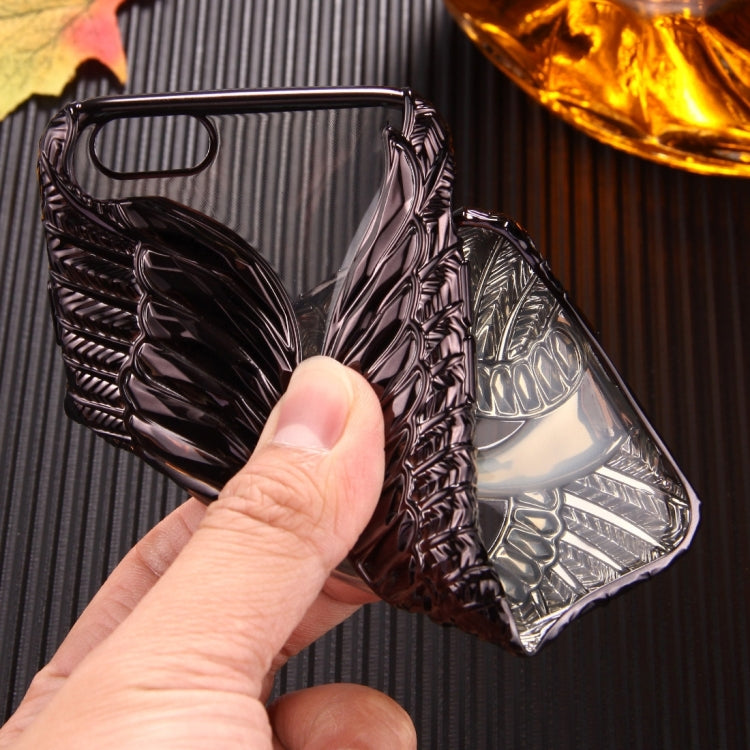 For iPhone 6 & 6s Embossed Swan Pattern Electroplating TPU Protective Cover Case