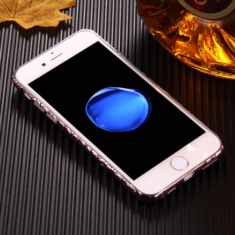 For iPhone 6 & 6s Embossed Swan Pattern Electroplating TPU Protective Cover Case
