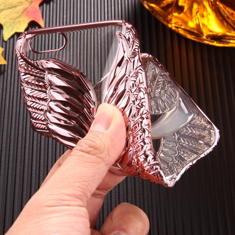 For iPhone 6 & 6s Embossed Swan Pattern Electroplating TPU Protective Cover Case