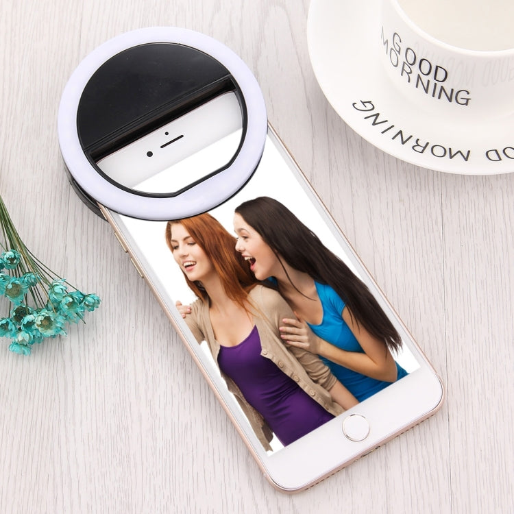 AA Battery Selfie Flash Light, For iPhone, Galaxy, Huawei, Xiaomi, LG, HTC and Other Smart Phones with Adjustable Clip(Black)