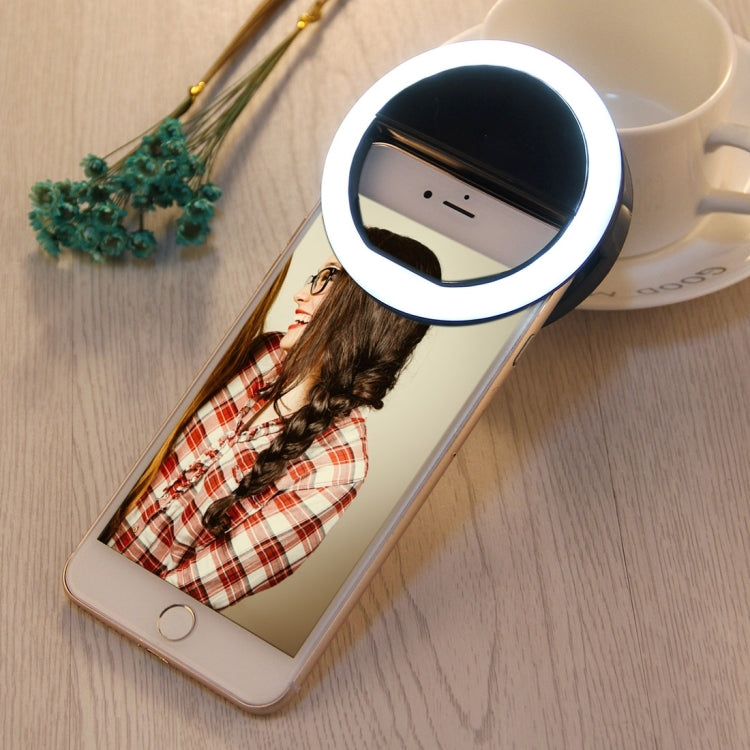 AA Battery Selfie Flash Light, For iPhone, Galaxy, Huawei, Xiaomi, LG, HTC and Other Smart Phones with Adjustable Clip(Black)