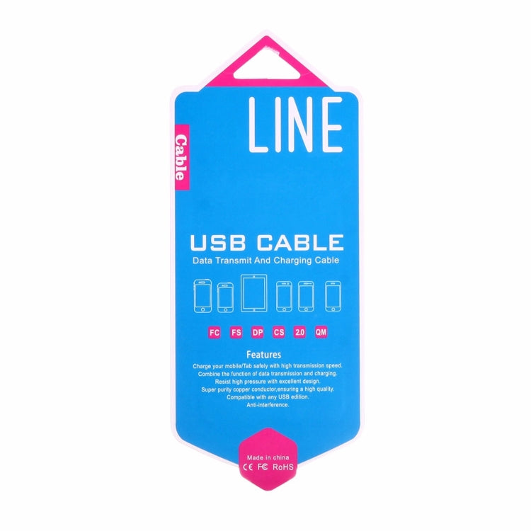 50 PCS Fashion Color Box Packing for Data / Charging Cable, Suitable Cable Length: About 1m