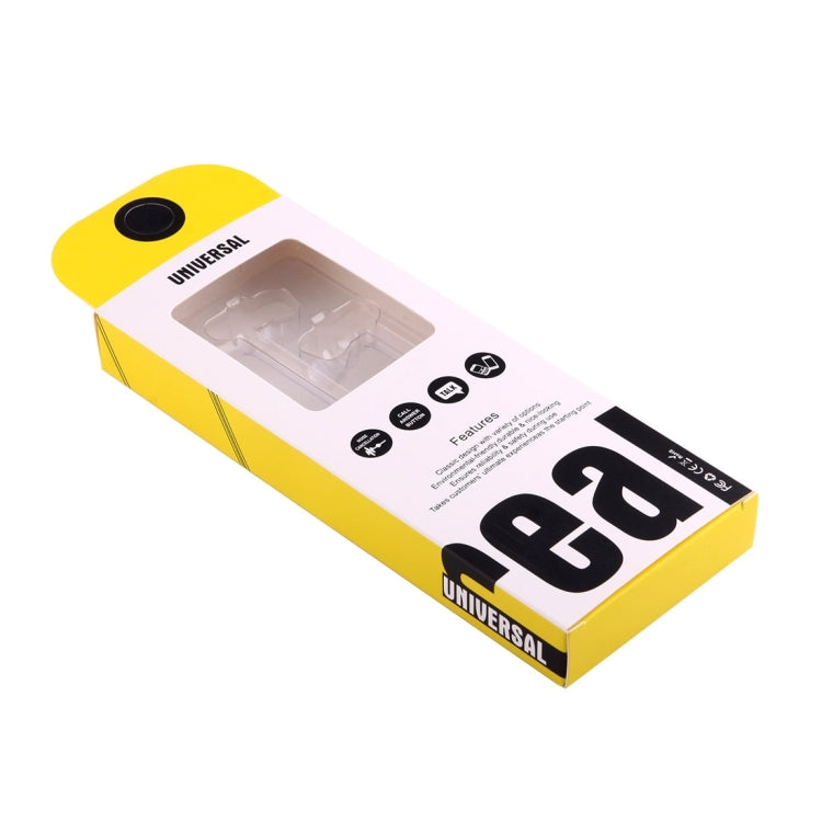 50 PCS Fashion Color Box Packing for In-ear Stereo Wired Control Earphone with Mic, Suitable Length: About 2.3m