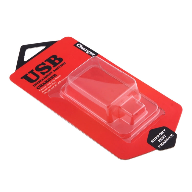 50 PCS Fashion Color Box Packing for Intelligent USB Fast Charger, Inner Size: 5.7cm x 4.3cm x 1.5cm