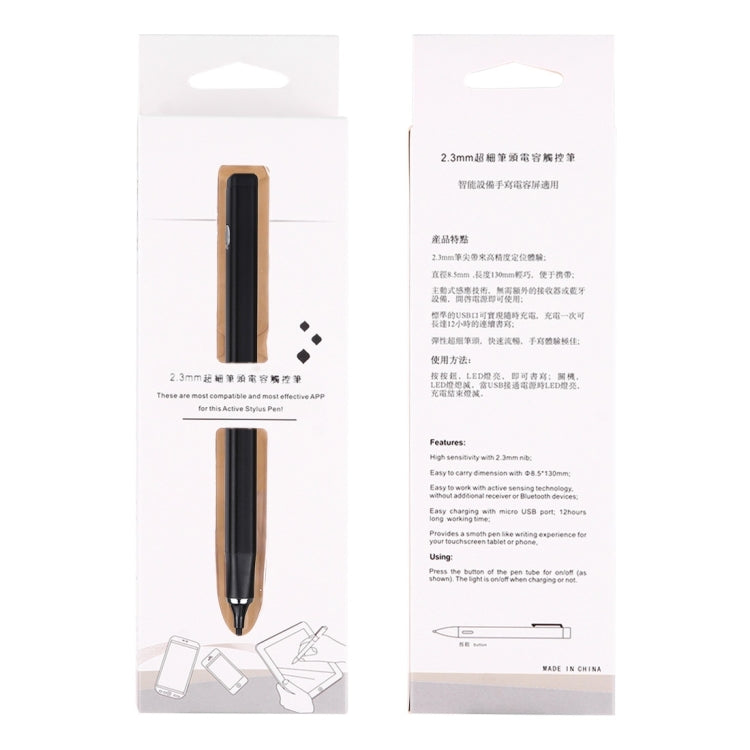 2.3mm Superfine Nib Active Stylus Pen,Compatible with Apple and Android phones