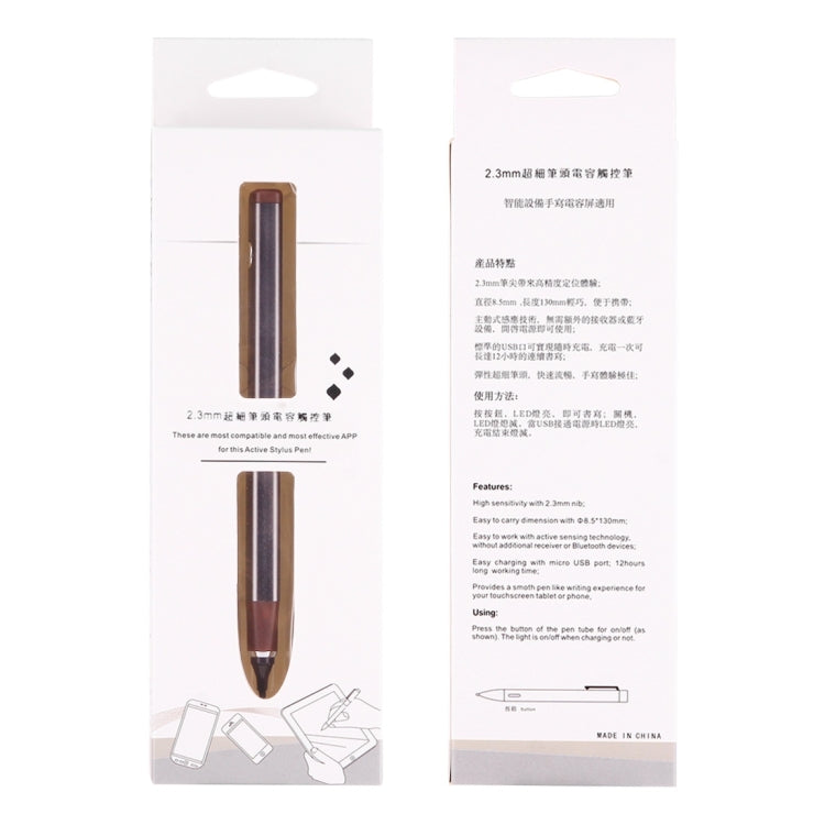 2.3mm Superfine Nib Active Stylus Pen,Compatible with Apple and Android phones