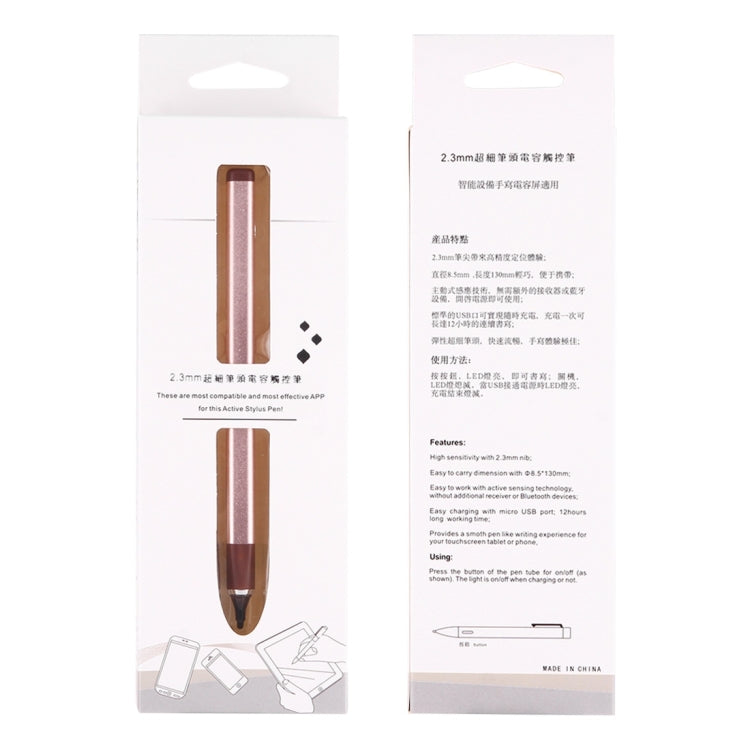 2.3mm Superfine Nib Active Stylus Pen,Compatible with Apple and Android phones