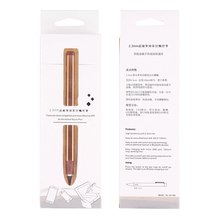 2.3mm Superfine Nib Active Stylus Pen,Compatible with Apple and Android phones